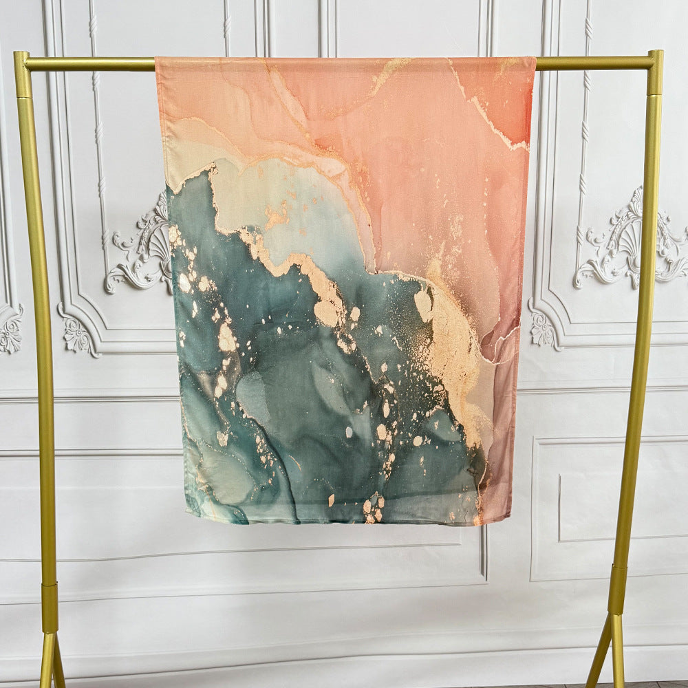 Watercolor Printed Hijab