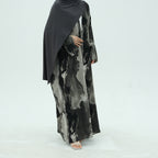 Colorful Printed Cardigan Abaya