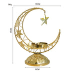 Ramadan Crescent Metal Incense Burner Decor