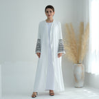 Cotton Embroidery Tassel Abaya