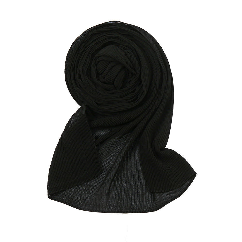 bead Chiffon Pleats Hijab