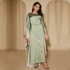 Printed Bodycon Part Abaya