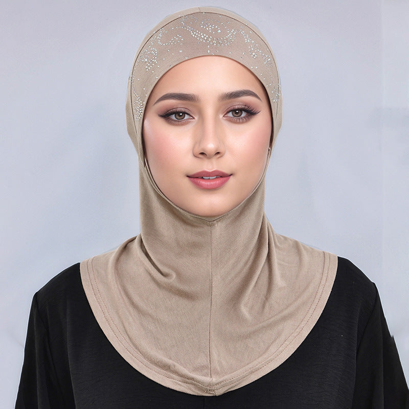 Bar Lace Rhinestone Hijab