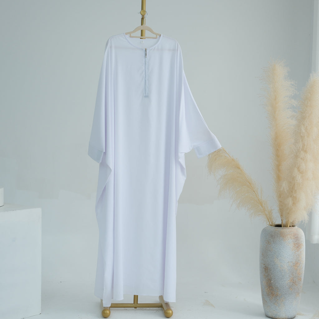 Crewneck Zipper Oversize Loose Abaya
