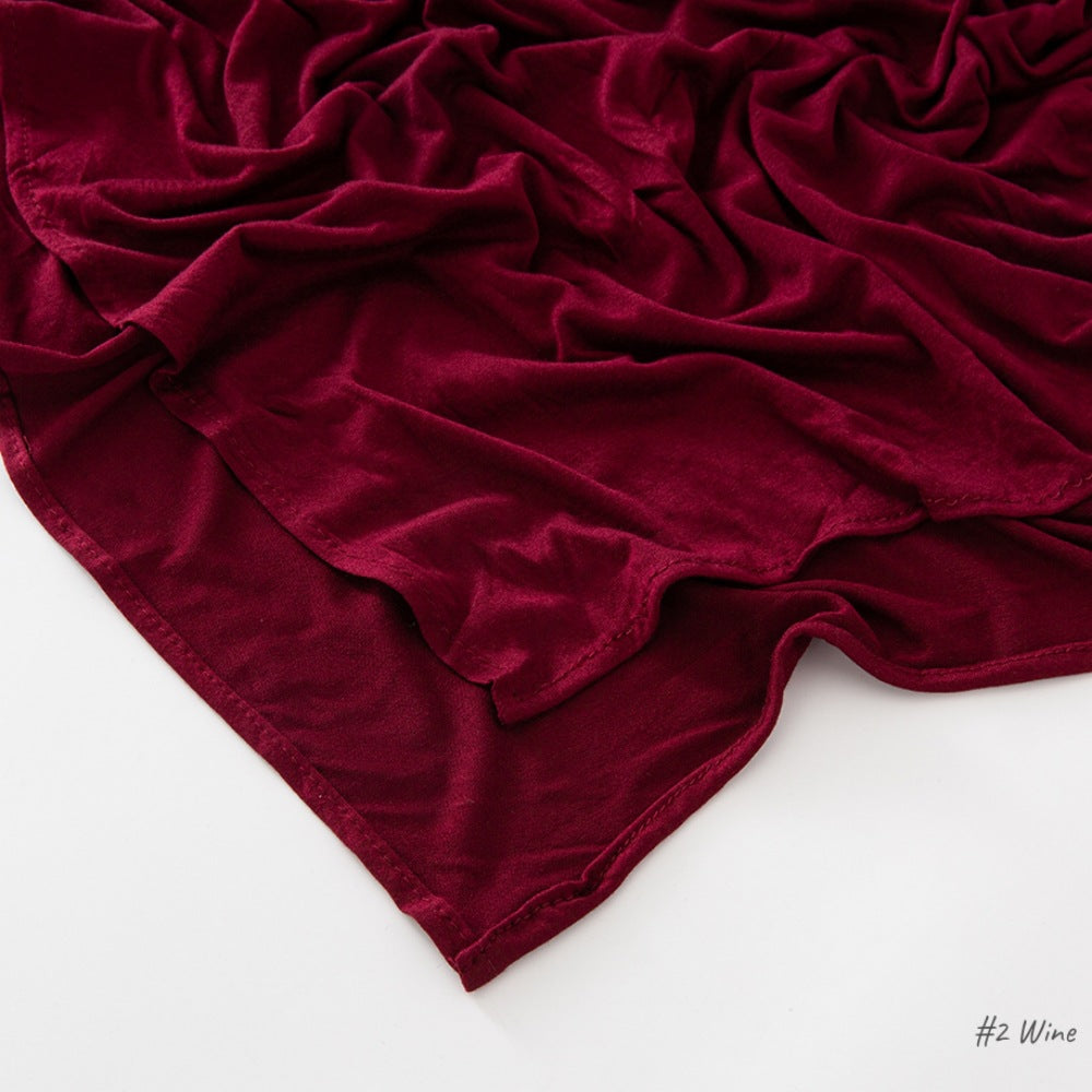 حجاب من القطن والحرير المجعد