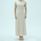 Sleeveless Dress with Back Waist Belt