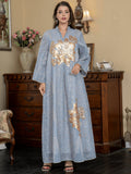 Vintage Floral Fashion Evening Kaftan