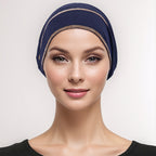 Double Row Rhinestone Strap Hijab