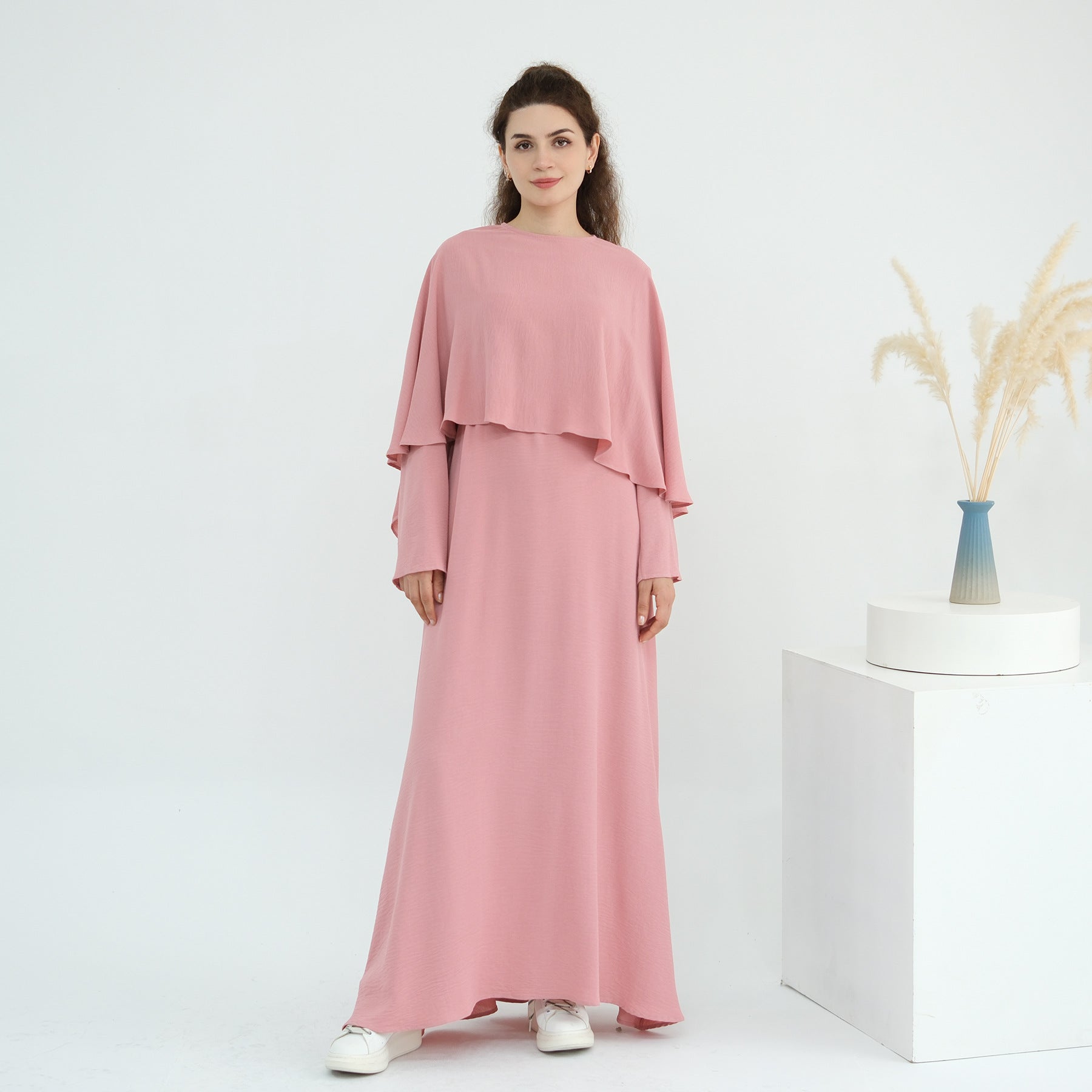 Elegant Cape Dress Set