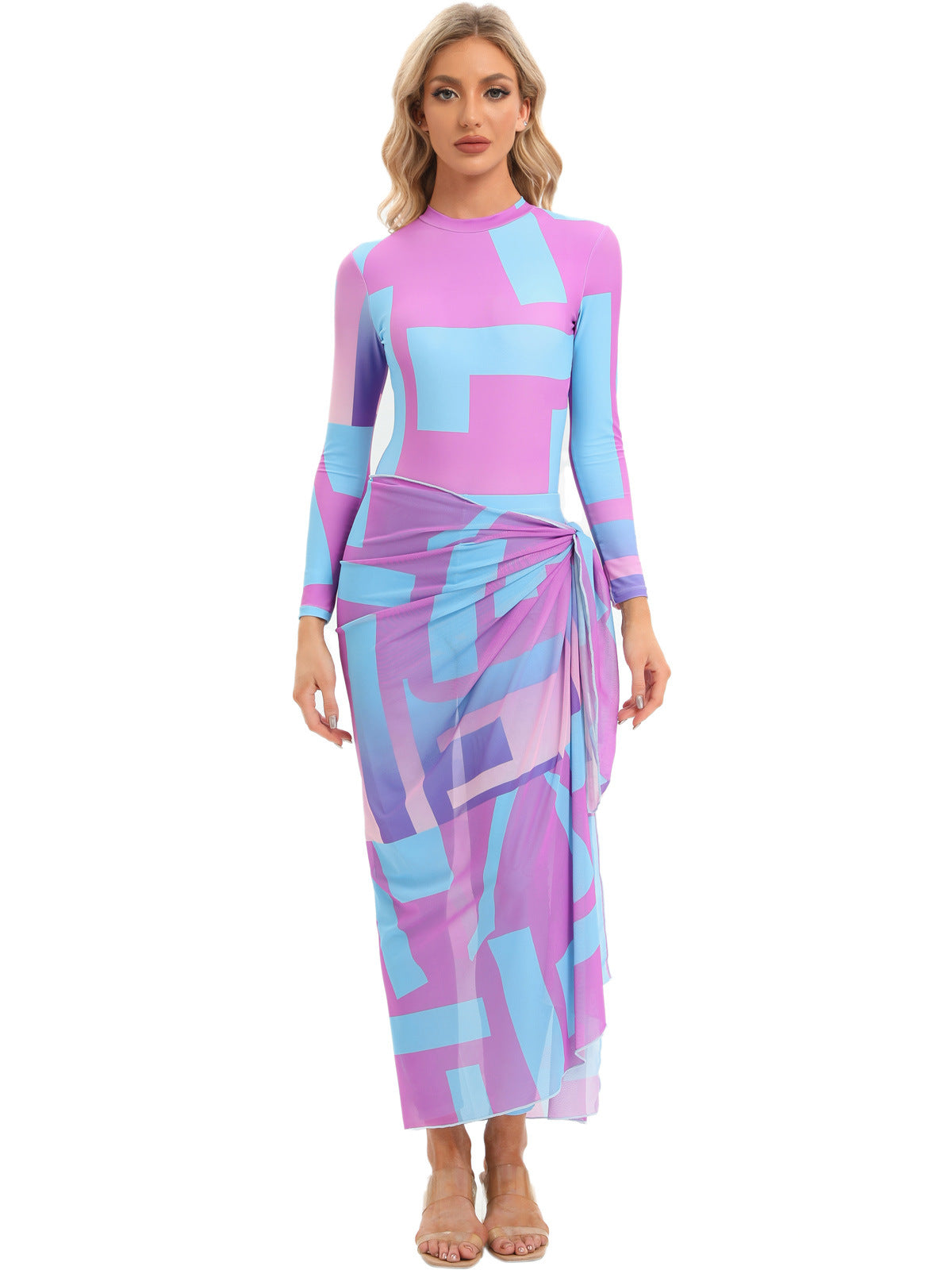 3-Piece Alphabet Muslim Swimsuit