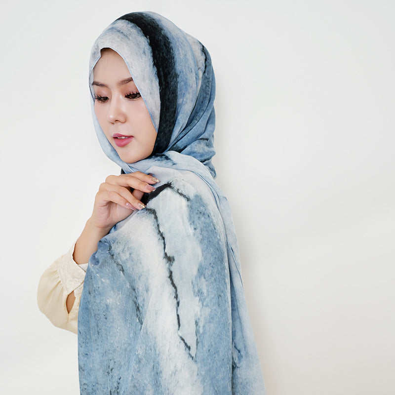 Breathable Modal Tie-Dye Hijab