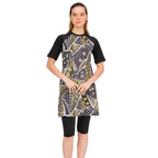 Patterned Short Sleeve Swimsuit