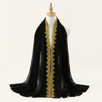 Golden Crown Chiffon Long Scarf for Women