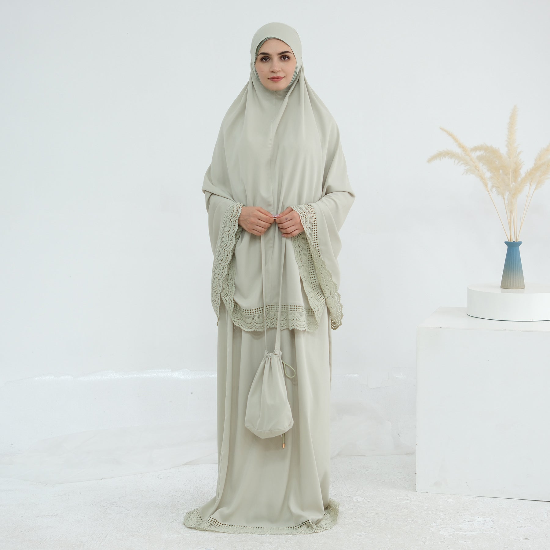 4 Pcs Prayer Abaya Set