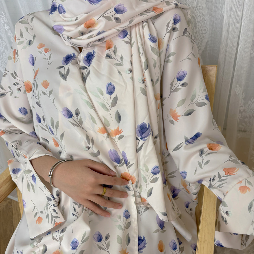 Summer Floral Set Abaya
