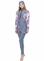 Colored Printing Colorful 3PCS Swimwear Burkini