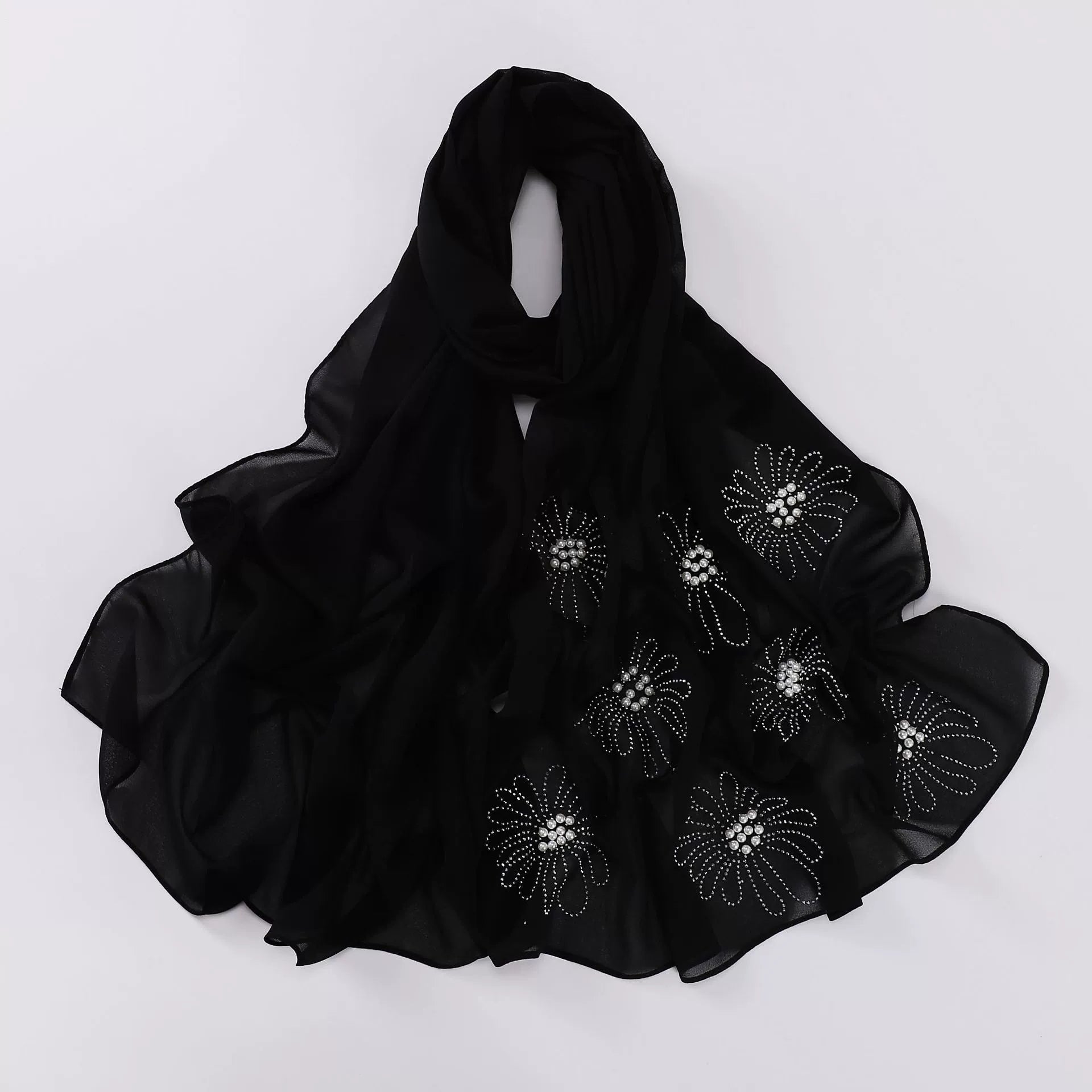 Flower Beaded Hijab