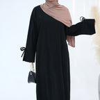 Bow Sleeve Modest Abaya Dress