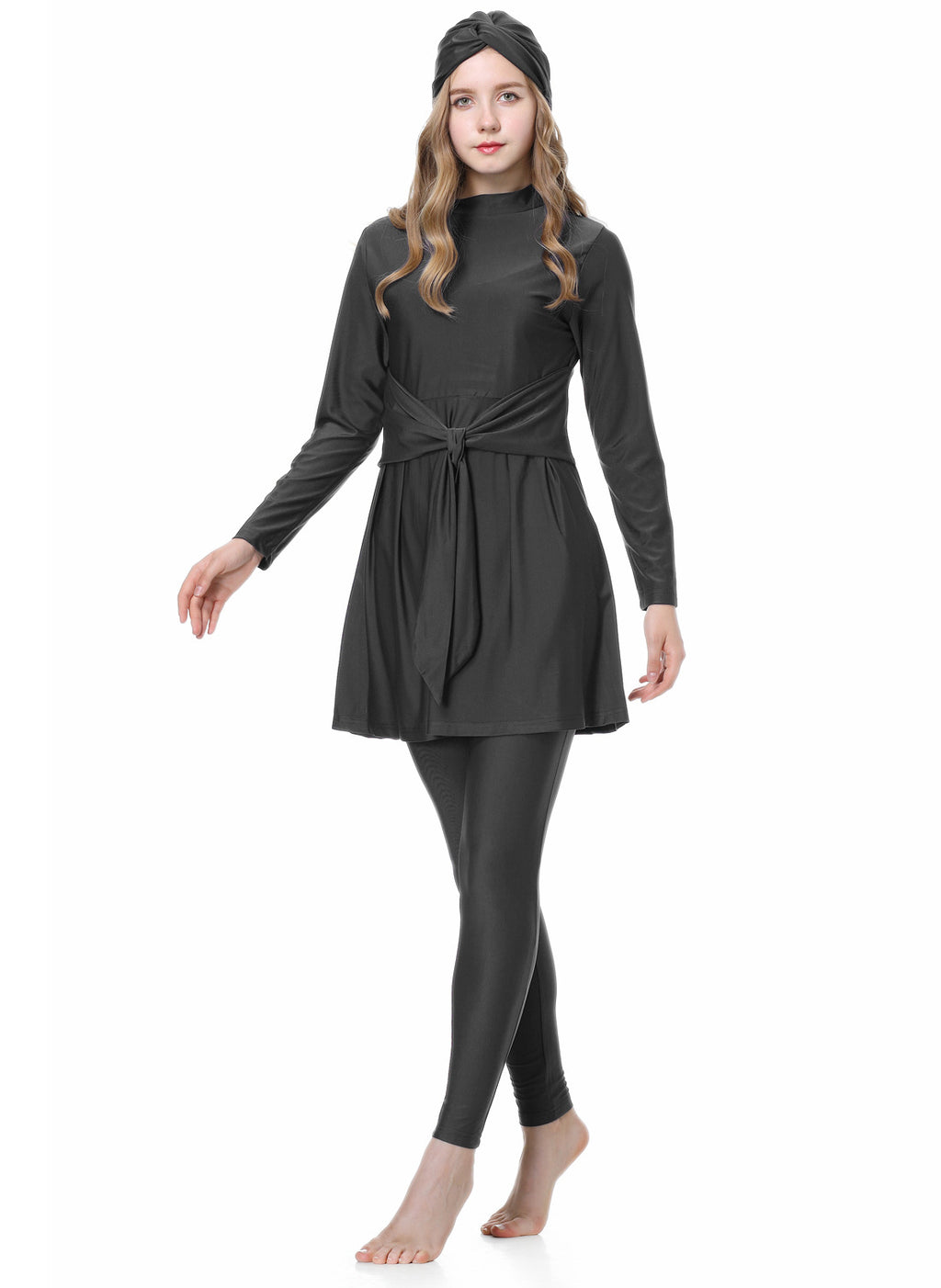 Lace Up 3PCS Swimwear Burkini