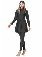 Lace Up 3PCS Swimwear Burkini