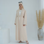 Moon Embroidery Elegant Cardigan Abaya