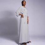 Chiffon Dress Set (Open Abaya+Inner Dress)