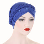 Braid Twist Beaded Headscarf Hair Cover