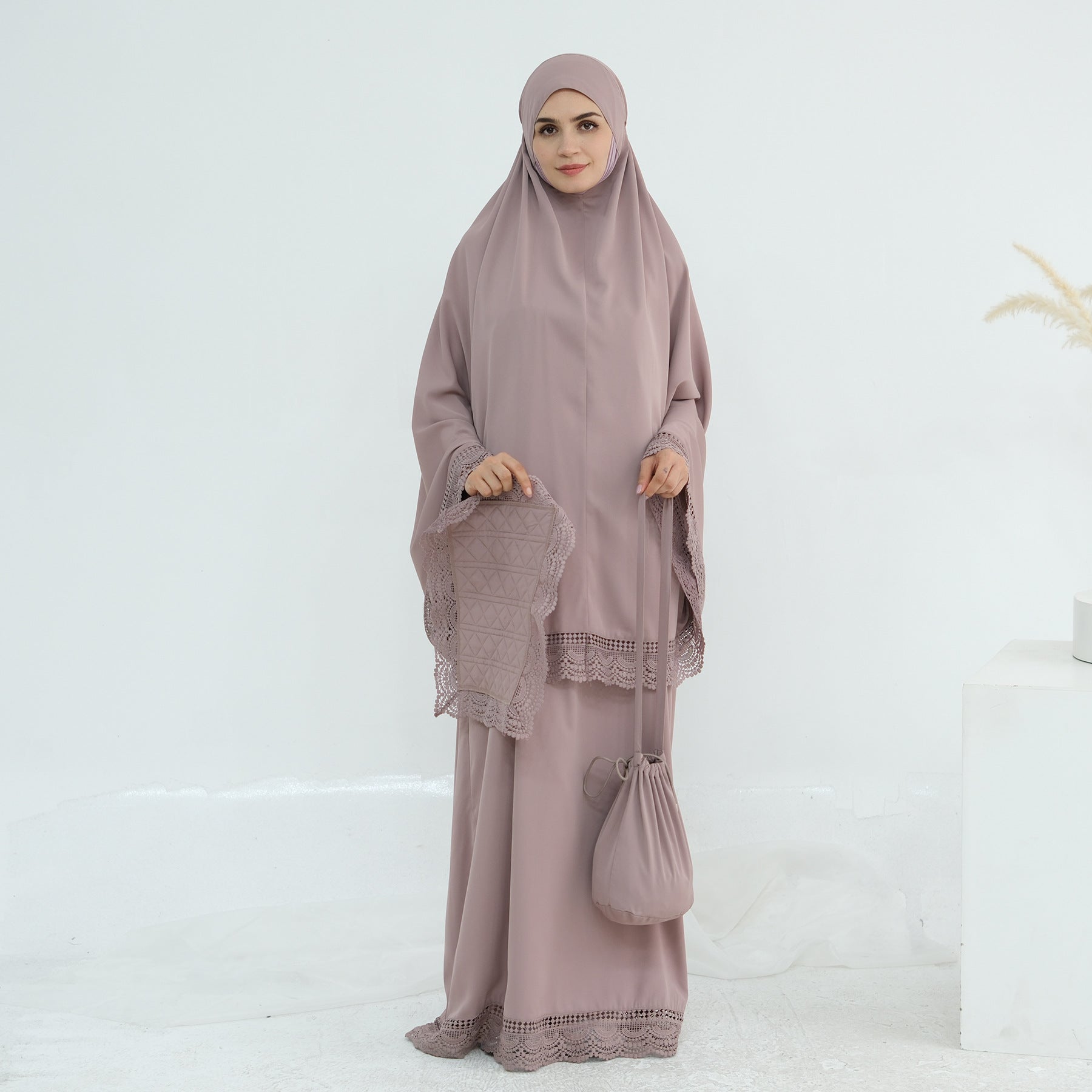 4 Pcs Prayer Abaya Set