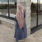 Fashionable Blazer Collar Cardigan Abaya