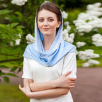 Solid Color Lace Trim Hijab
