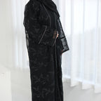Full Body Embroidered Cardigan Abaya