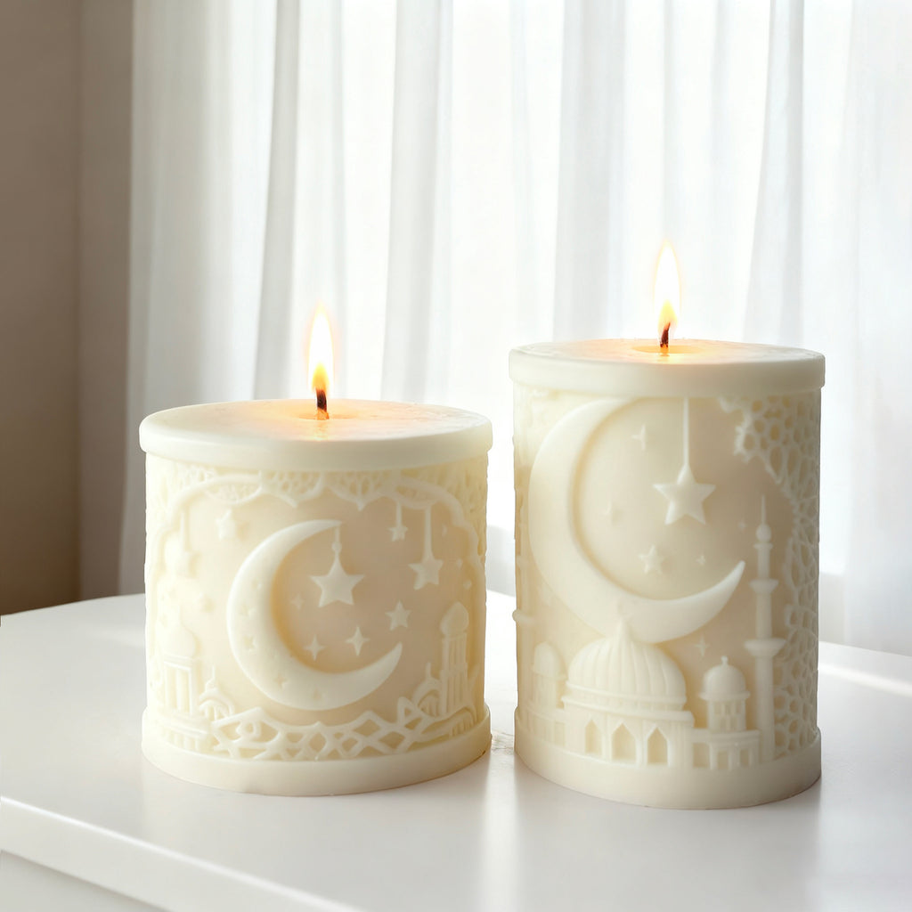 Ramadan Crescent Moon Scented Candle