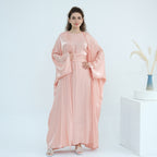 Solid Color Two-piece Shining Abaya