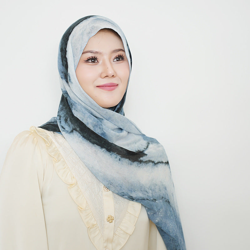 Breathable Modal Tie-Dye Hijab