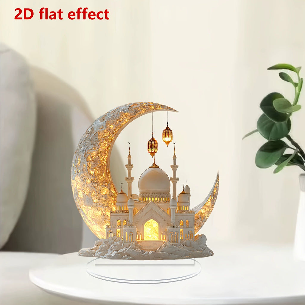 Ramadan Desktop Ornament Moon Castle