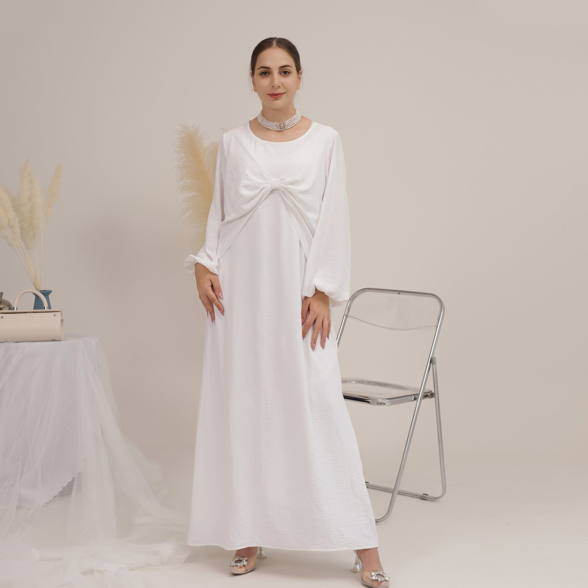 عباية بلون سادة