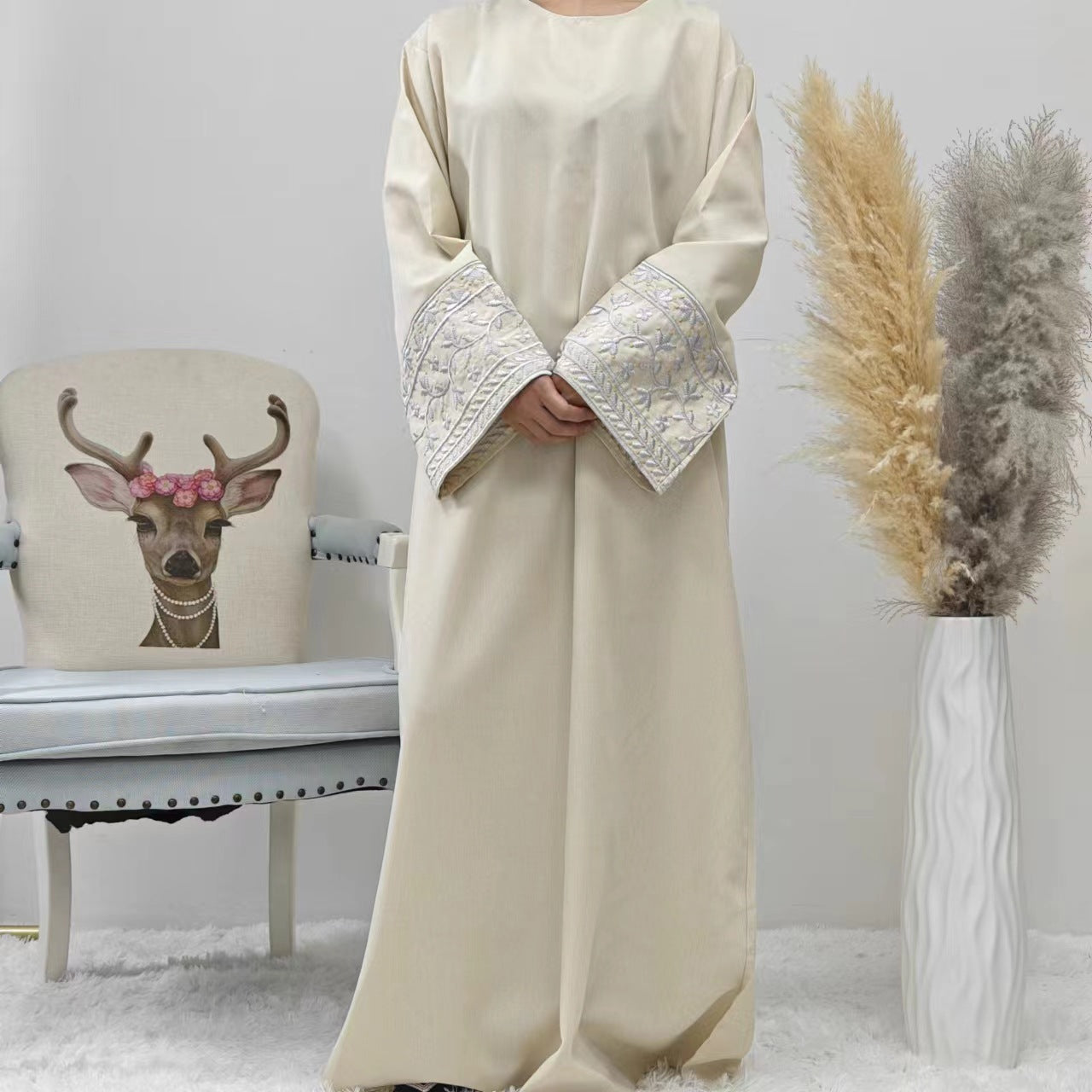 Modest Embroidered Abaya