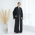 Exquisite Beaded Embroidered Cardigan Abaya