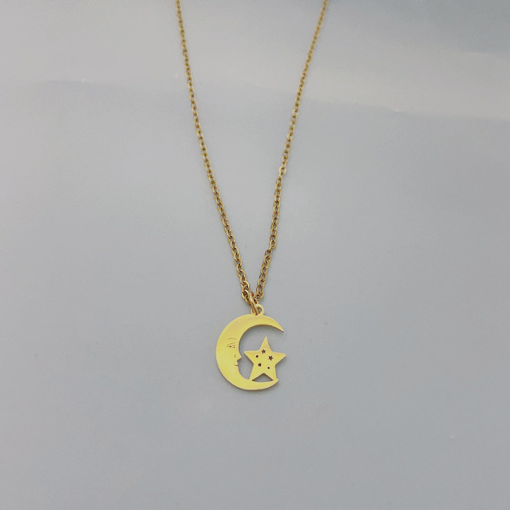 Sun and Moon Star Pendant