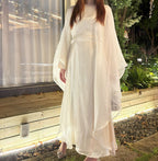 Starry Sky Solid Color Abaya