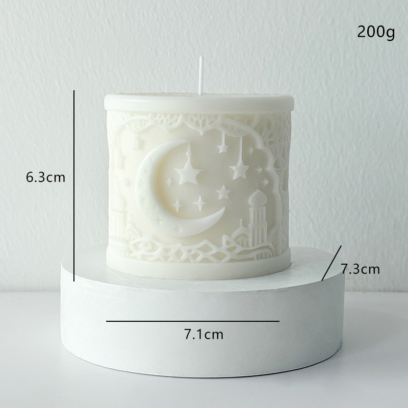 Ramadan Crescent Moon Scented Candle