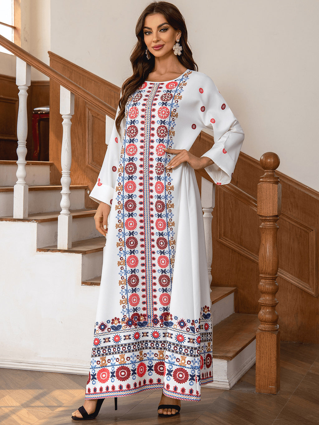 Floral Long Kaftan