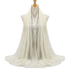 Hot Drill Embroidery Hijab