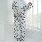 Full Body Embroidered Cardigan Abaya