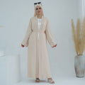 Moon Embroidery Elegant Cardigan Abaya