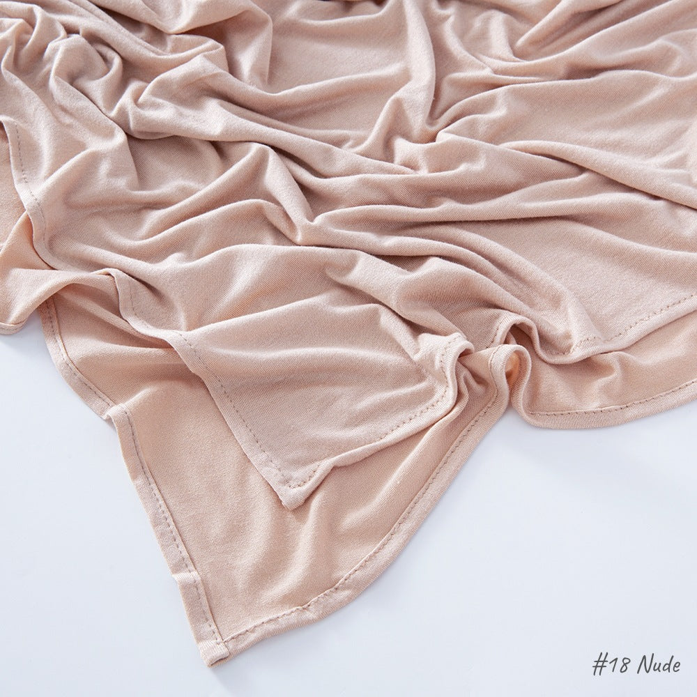 حجاب من القطن والحرير المجعد