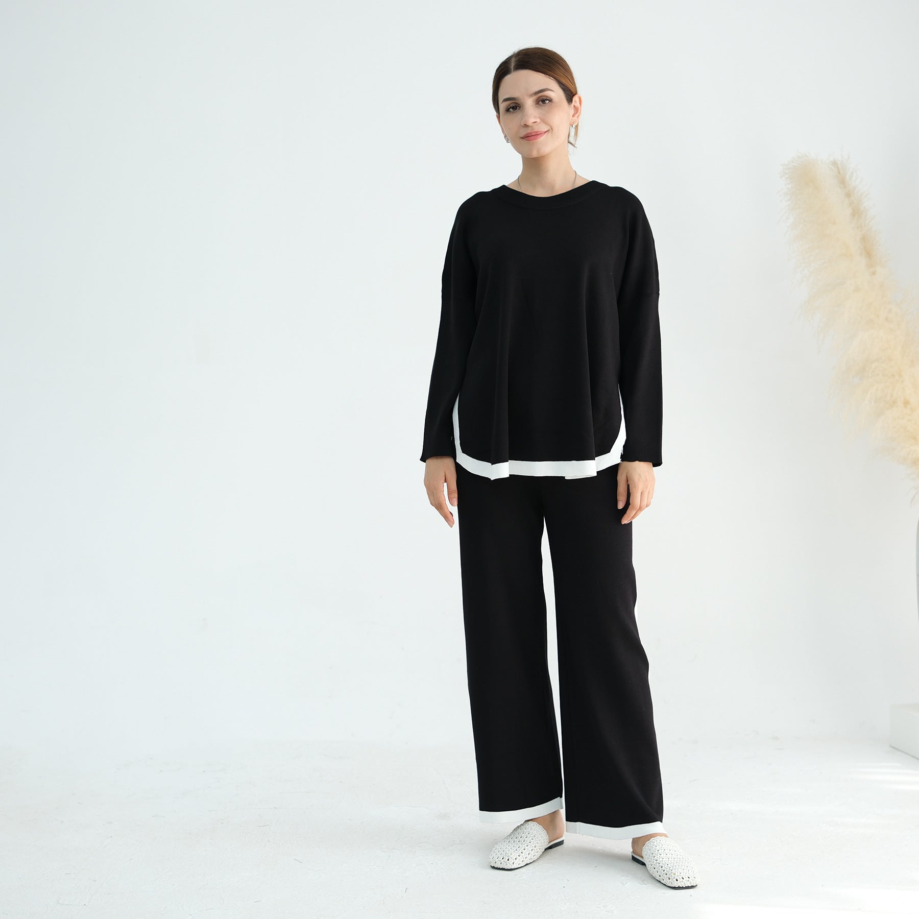 2 Pcs Thickened Knitted Set