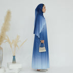 Gradient Color Star Abaya