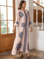 Elegant Pink Kaftan