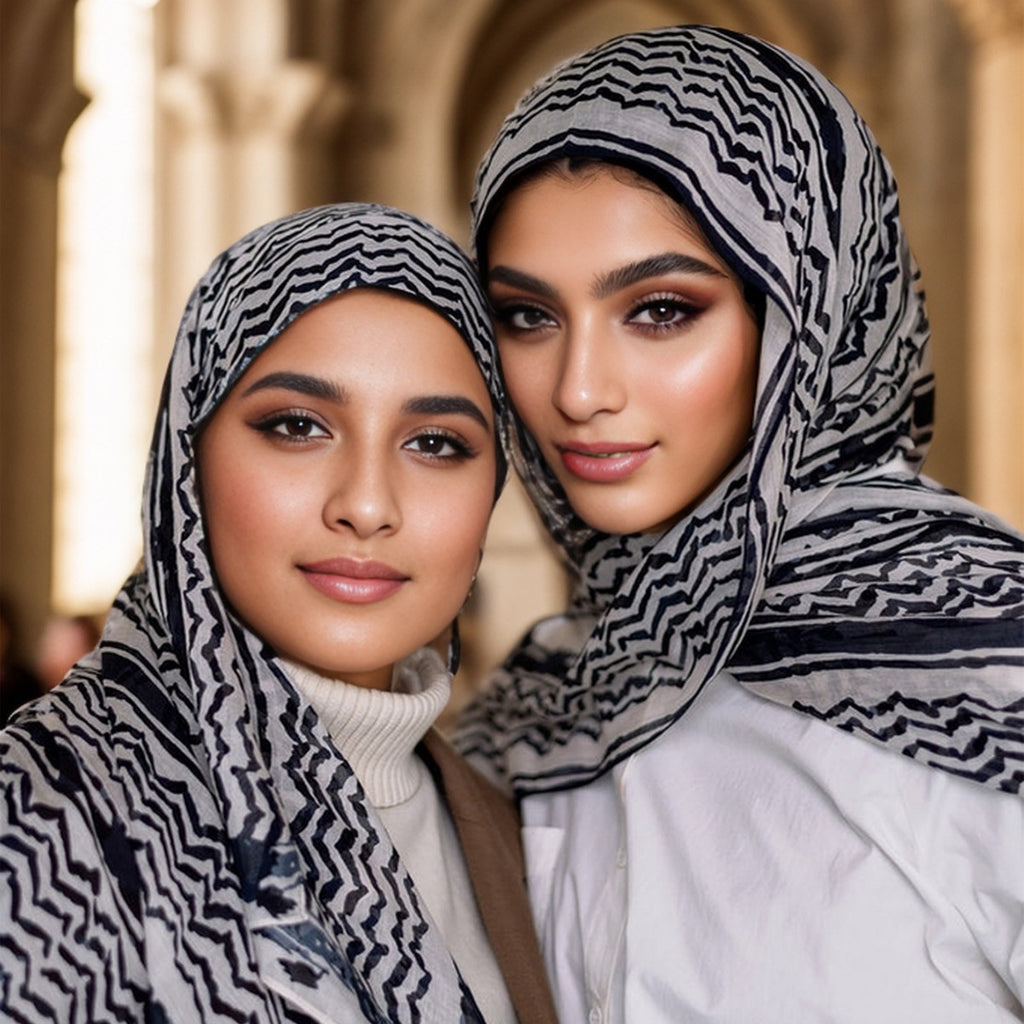 حجابات شيفون مطبوعة